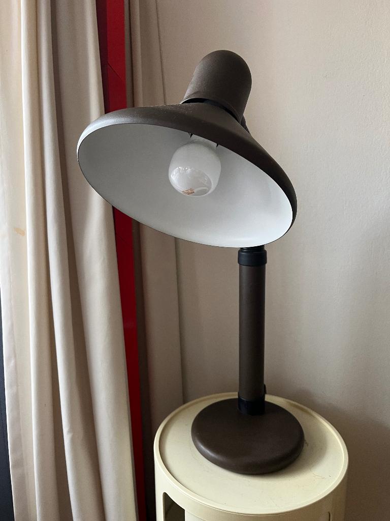 Vintage bureau lamp, Ophalen, Gebruikt, Metaal, Minder dan 50 cm