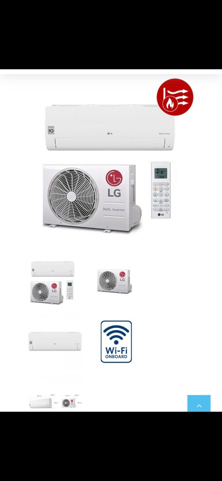 LG S12WZ Airco 3.5 KW (tot 120m³) met WiFi Inclusief Montage, Koelen en Ontvochtigen, Energieklasse A of zuiniger, Nieuw, 3 snelheden of meer