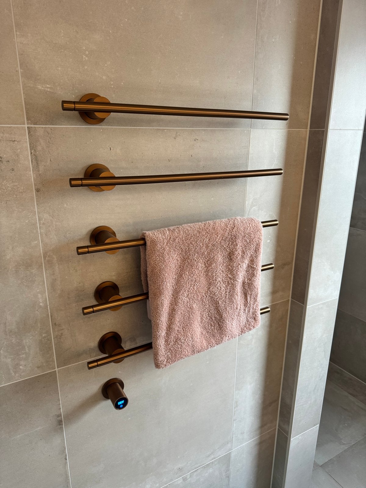 DRY Miami handdoekradiator koper PVD RVS W600xH800, Ophalen, Nieuw, Koper, Overige typen