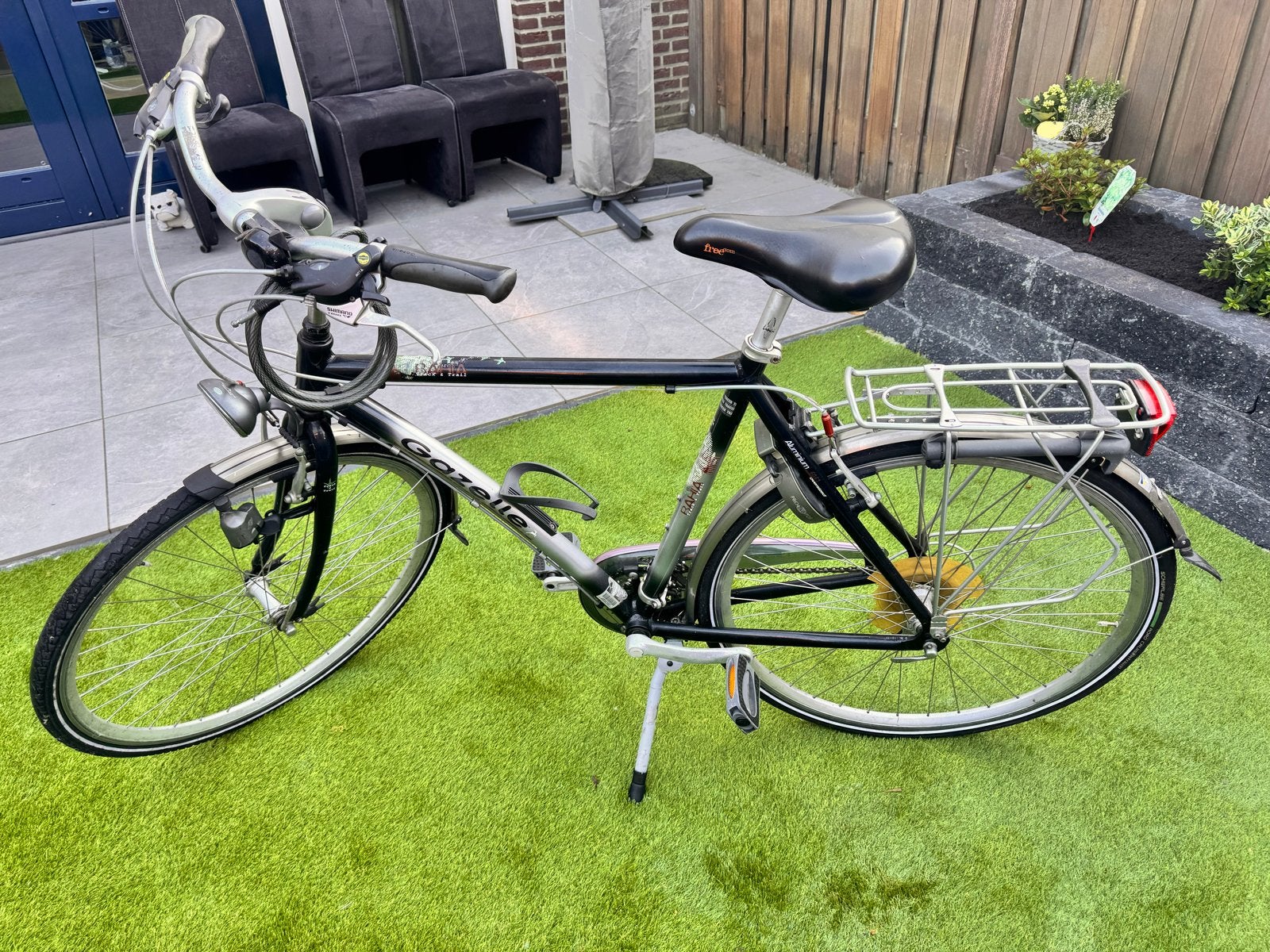 Gazelle Bahia Track & Trail Herenfiets 21 versnellingen, Ophalen, 28 inch, Gebruikt, Velgrem