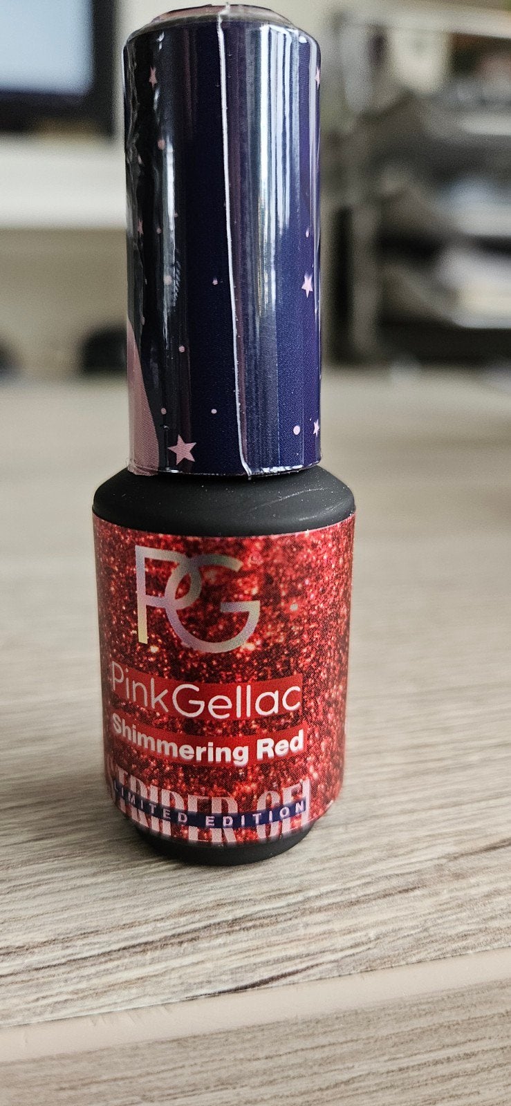 Pink Gellac Shimmering Red Limited Edition gellak, Ophalen of Verzenden, Nieuw, Overige typen