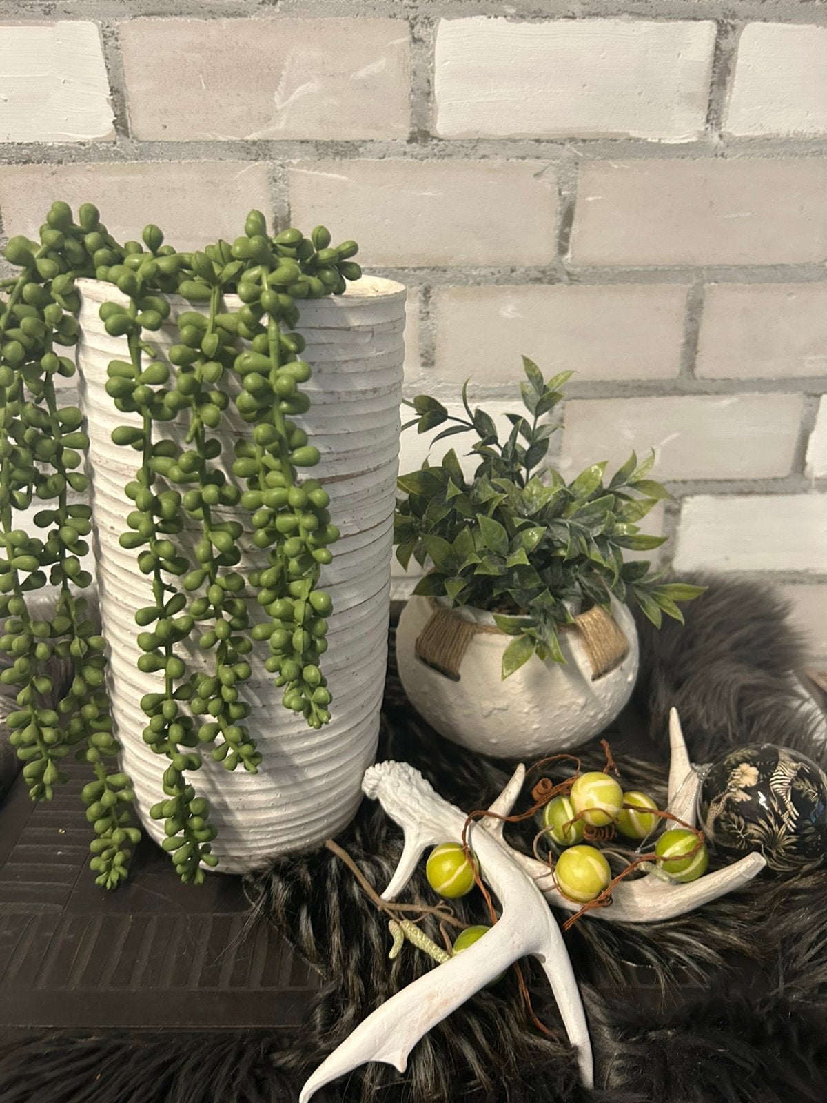 Hele leuke pot vaas en bloempotje mooi set in landelijk, Ophalen of Verzenden, Zo goed als nieuw