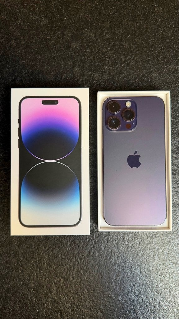 iPhone 14 Pro Max 256GB Deep Purple, simlockvrij, accu 87%, 256 GB, 97 %, Verzenden, Paars