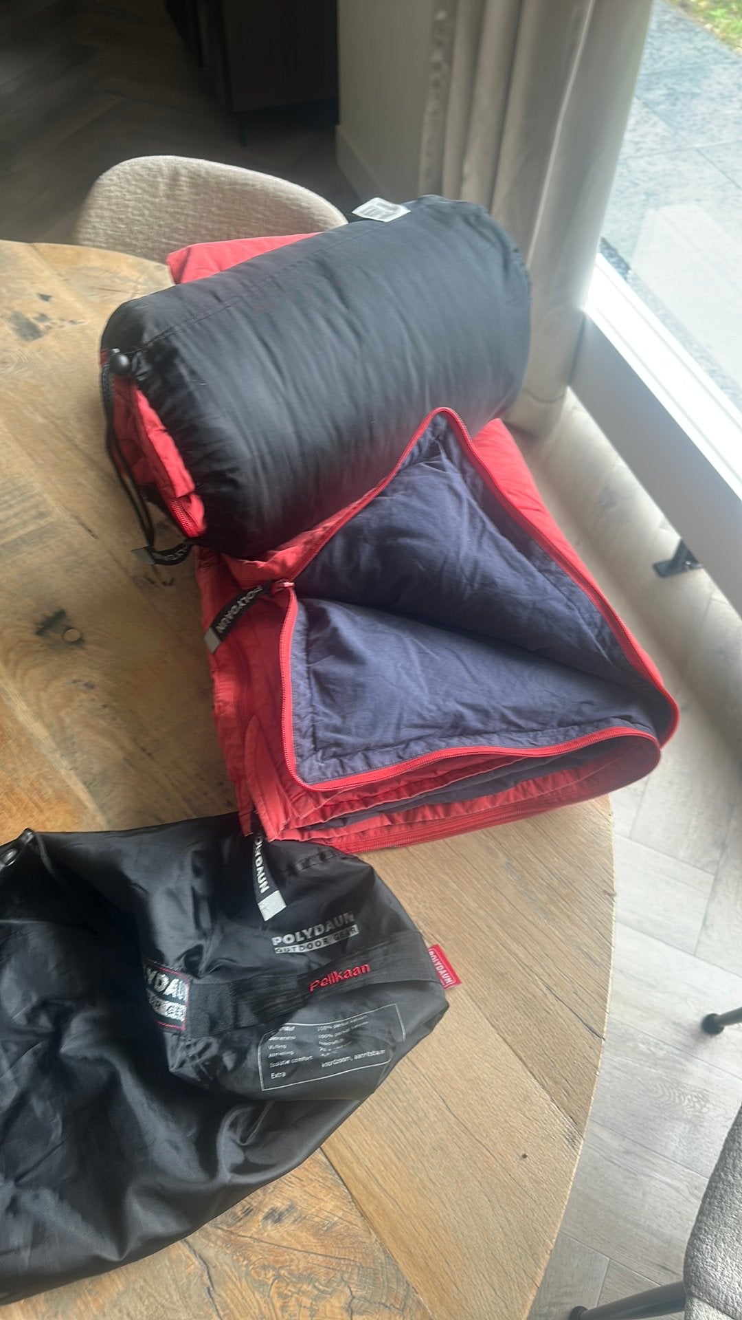 2 x polydaun kinderslaapzak maaf 70x160cm, Caravans en Kamperen, Slaapzakken, Ophalen of Verzenden, Zo goed als nieuw