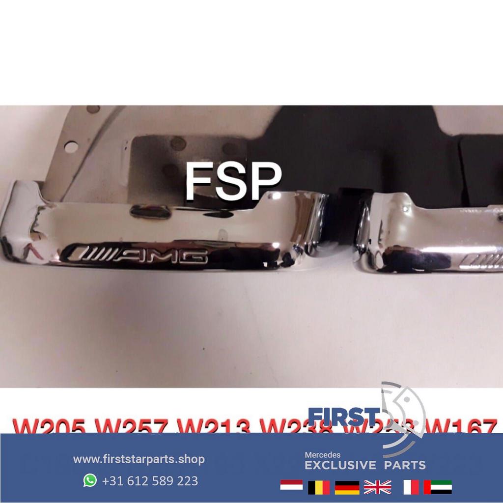 W253 X253 C253 GLC63 FACELIFT AMG UITLAAT SIERSTUKKEN CHROOM, Auto-onderdelen, Uitlaatsystemen, Gebruikt, -, Ophalen of Verzenden