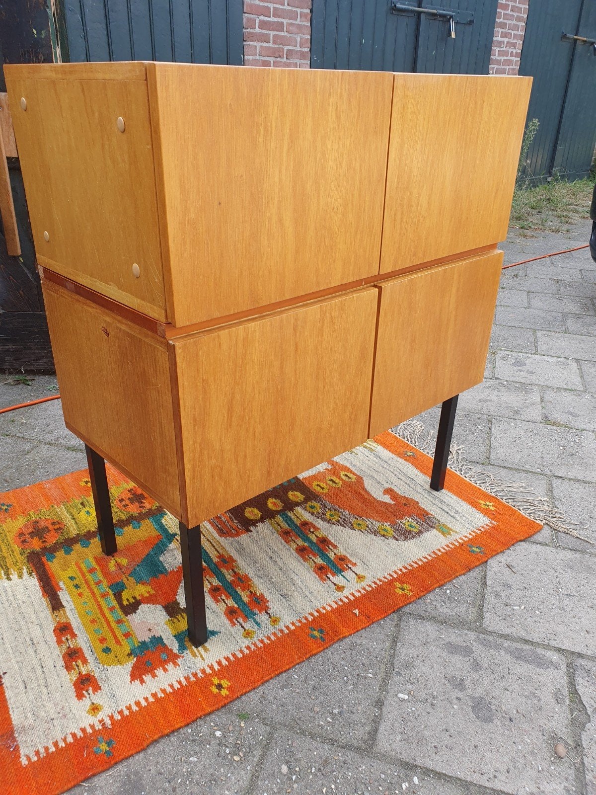 Vintage 4 deurs kast, Ophalen, Gebruikt