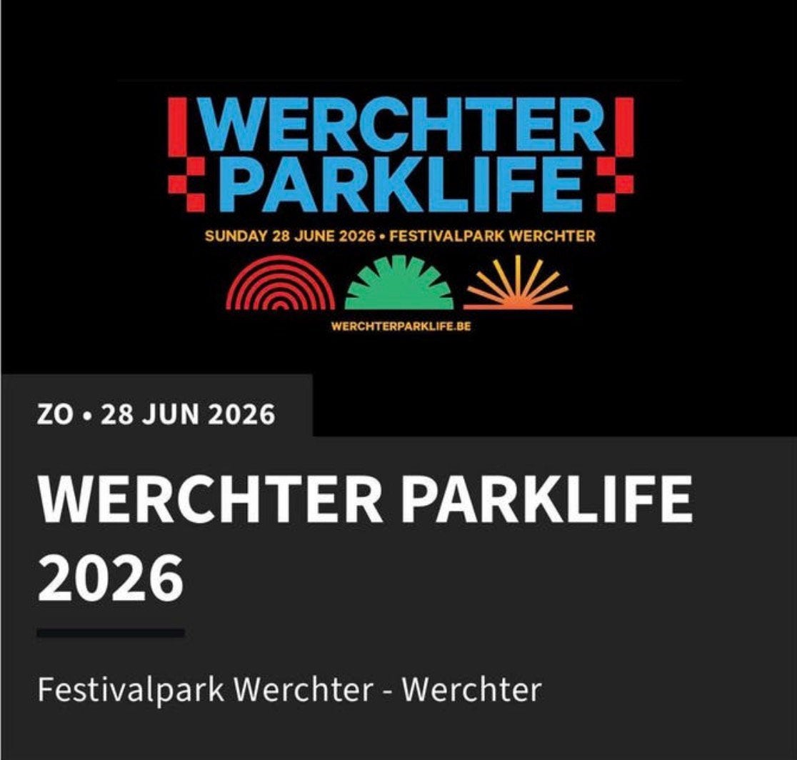 Werchter Parklife Ticket, Eén persoon