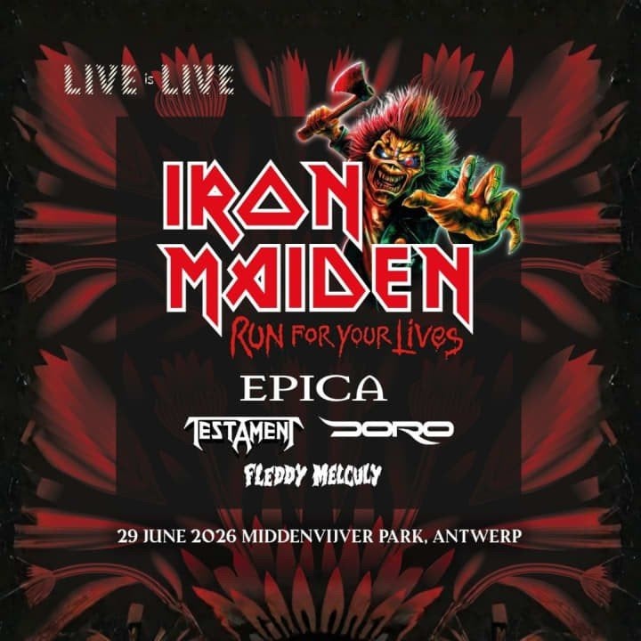 2x tickets Iron Maiden 29 juni, Twee personen