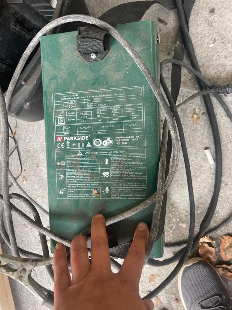 Parkside co2  PFDS 120 A2 Lasapparaat - Gebruikt, Ophalen, Zo goed als nieuw, Minder dan 150 ampère, Co2
