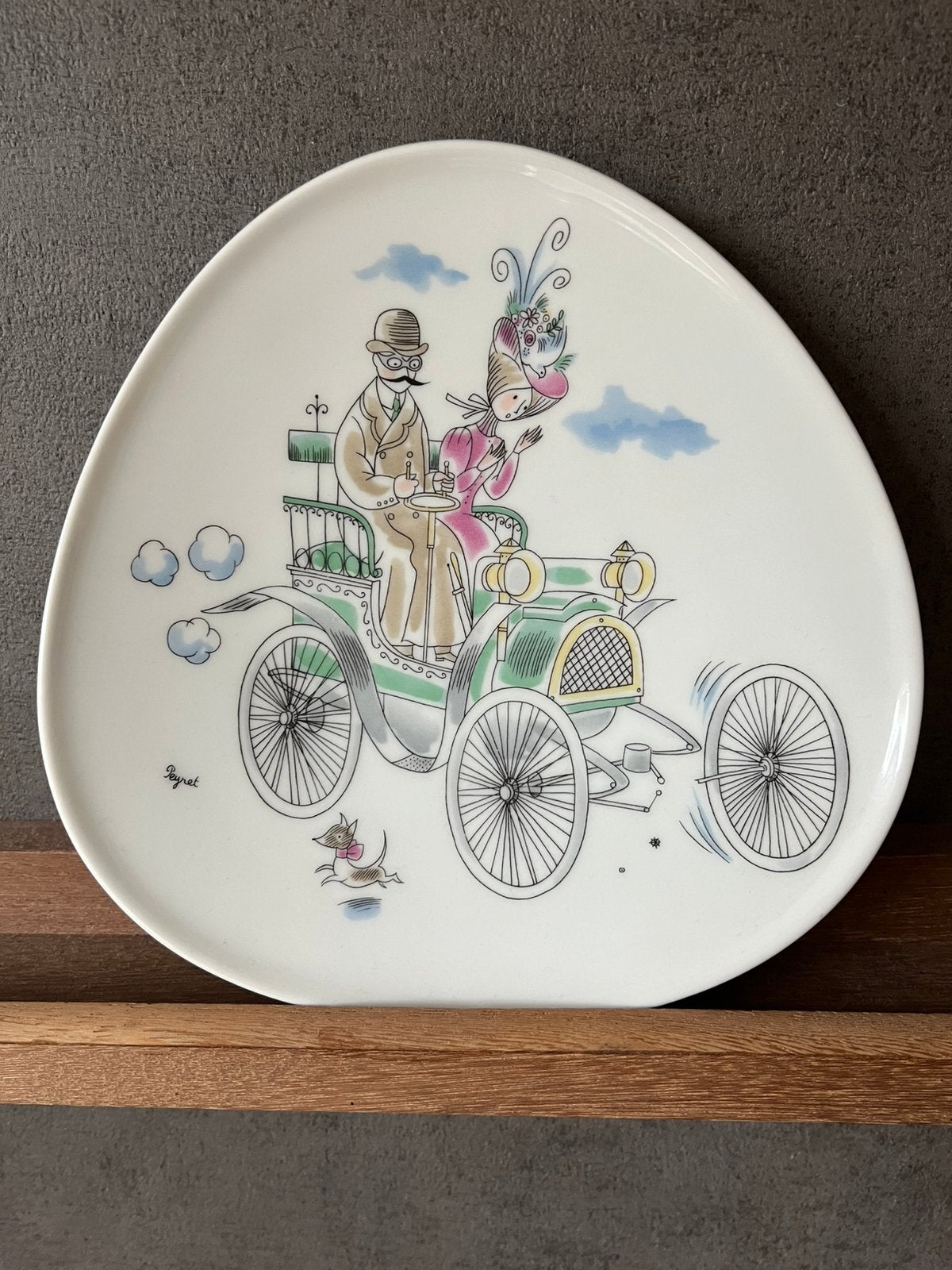 Vintage Rosenthal Schaal Lovers Taymond Peynet Automobiel, Ophalen of Verzenden