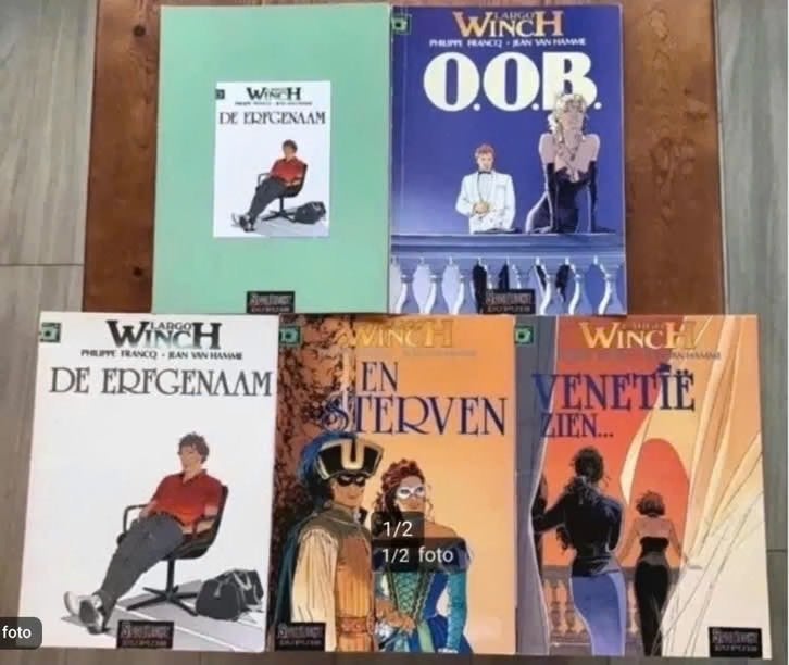 5 delen Largo Winch door Philippe Francq en Jean van Hamme., Meerdere stripboeken, Ophalen of Verzenden, Gelezen