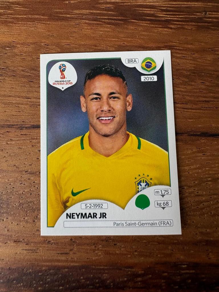 Neymar Jr. Panini FIFA World Cup Russia 2018 Sticker, Ophalen of Verzenden, Nieuw, Stickers en Plaatjes