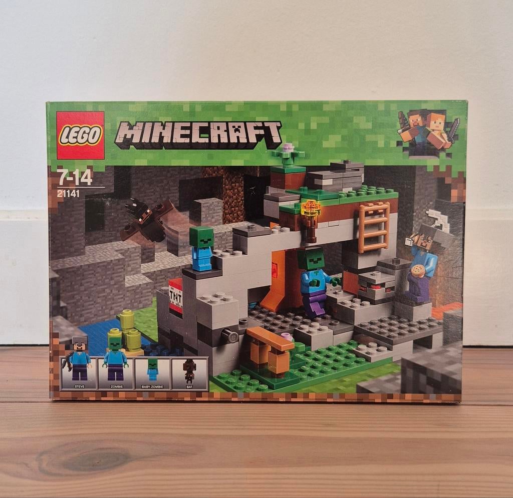 Lego Minecraft zombiegrot 21141, Gebruikt, Minecraft, Lego, Ophalen of Verzenden