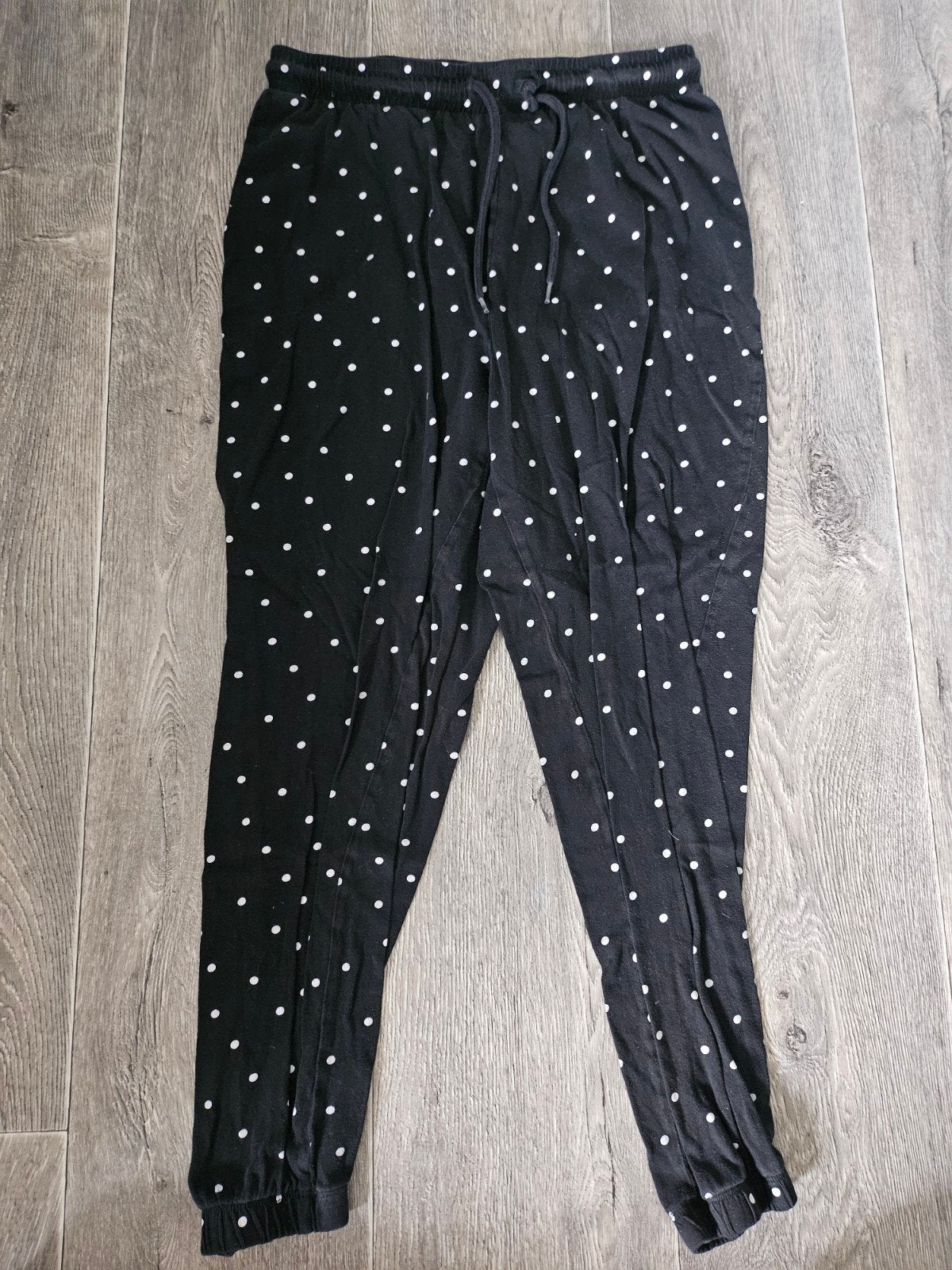 H&M Zwarte Joggingbroek met Witte Stippen Maat S, H&M, Ophalen of Verzenden, Zo goed als nieuw, Maat 36 (S)