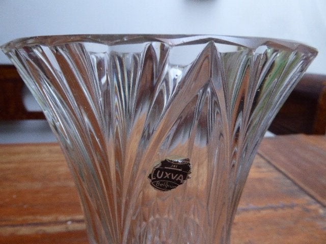 Art deco persglazen vaas, Luxval, Antiek en Kunst, Ophalen of Verzenden