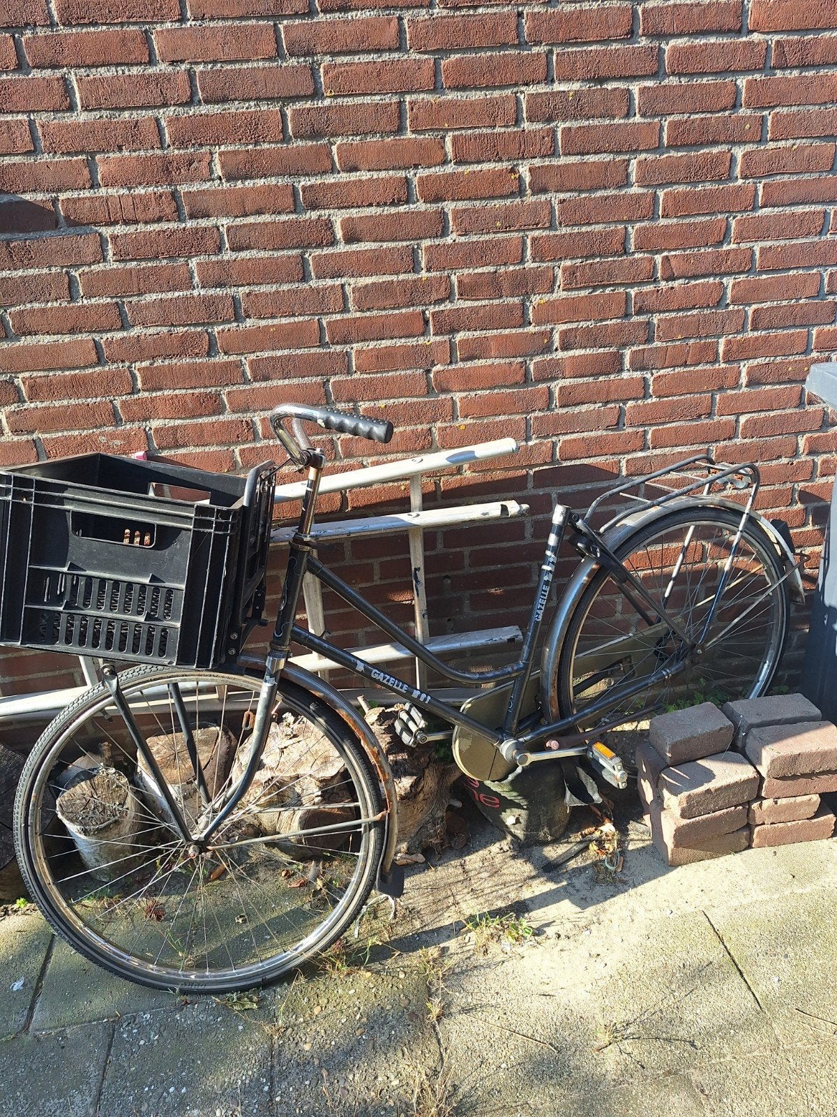 Goed werkende oude Gazelle stadsfiets, Ophalen, Gebruikt, Overige typen, 80 kg of meer