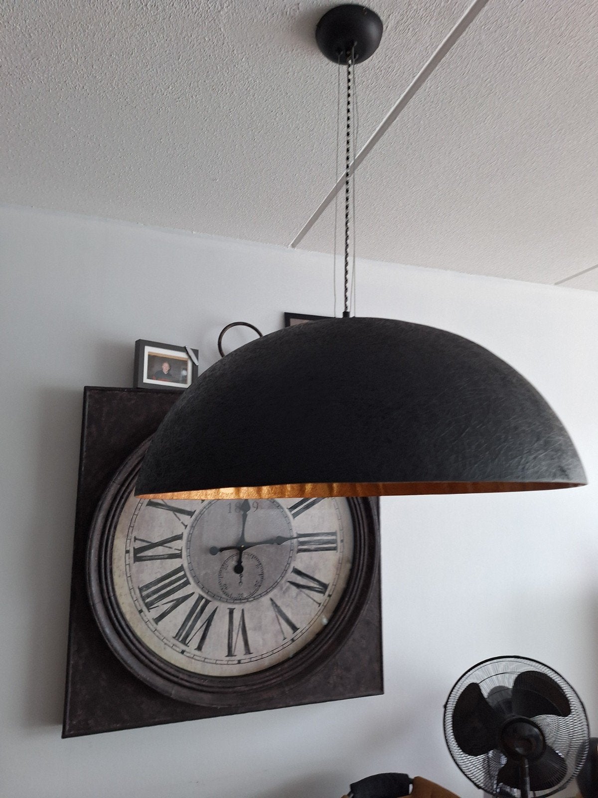 Mooie hanglamp met een industriel look., Ophalen