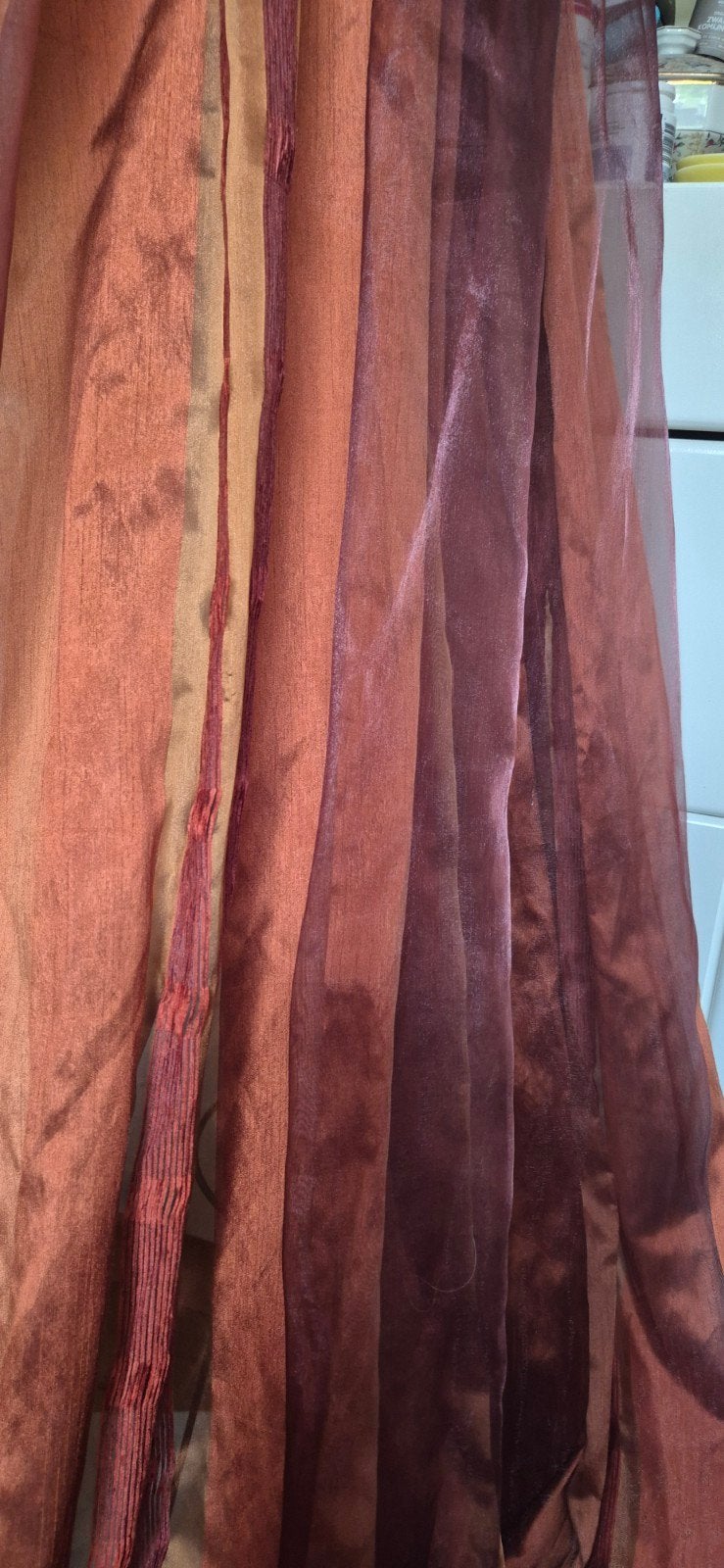 prachtige kleur roest brons in between vitrage 323 260, Overige materialen, Verzenden, 323 cm, Bruin