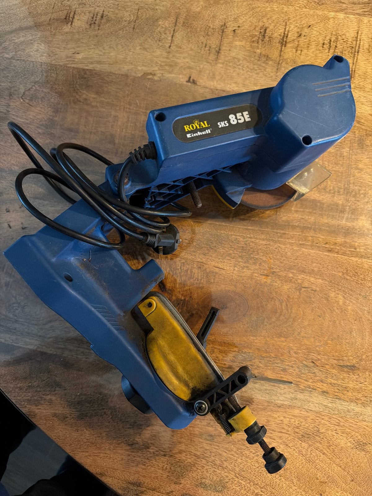 Kettingzaagslijper Royal Einhell SKS 85E, Doe-het-zelf en Verbouw, Ophalen of Verzenden, Gebruikt, Minder dan 700 watt, Werkbankslijpmachine
