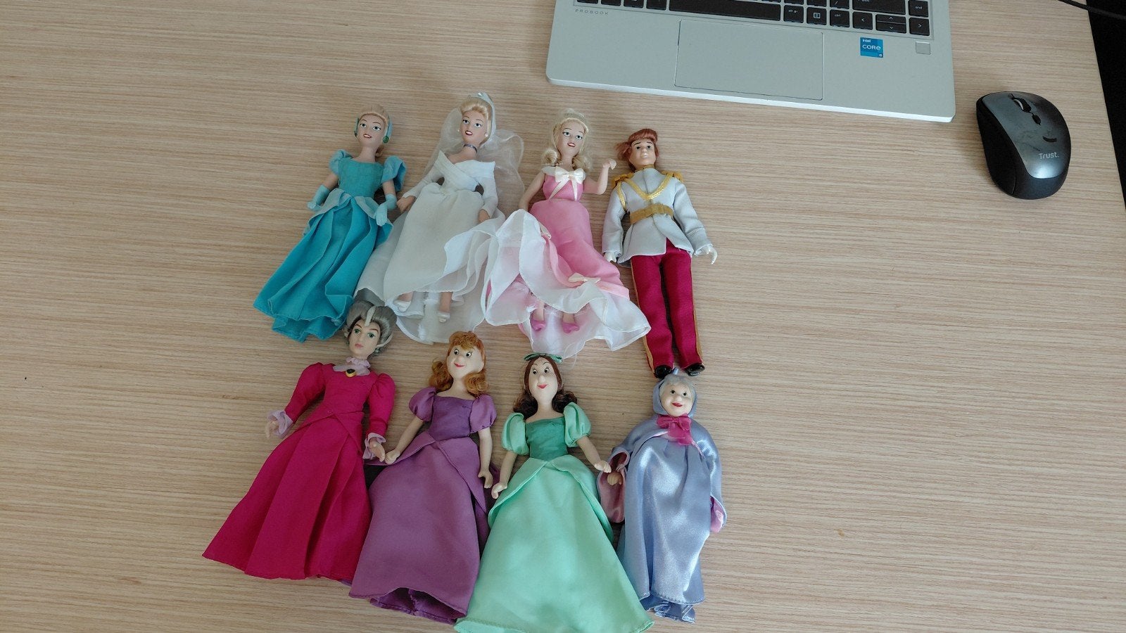 Disney assepoester poppen set, Ophalen of Verzenden, Zo goed als nieuw