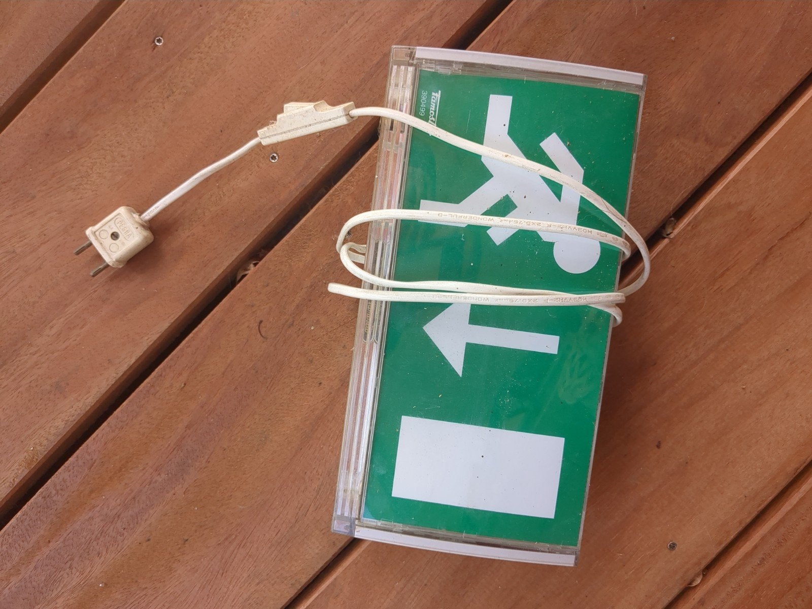 "uitgang" bordje., Ophalen, Gebruikt