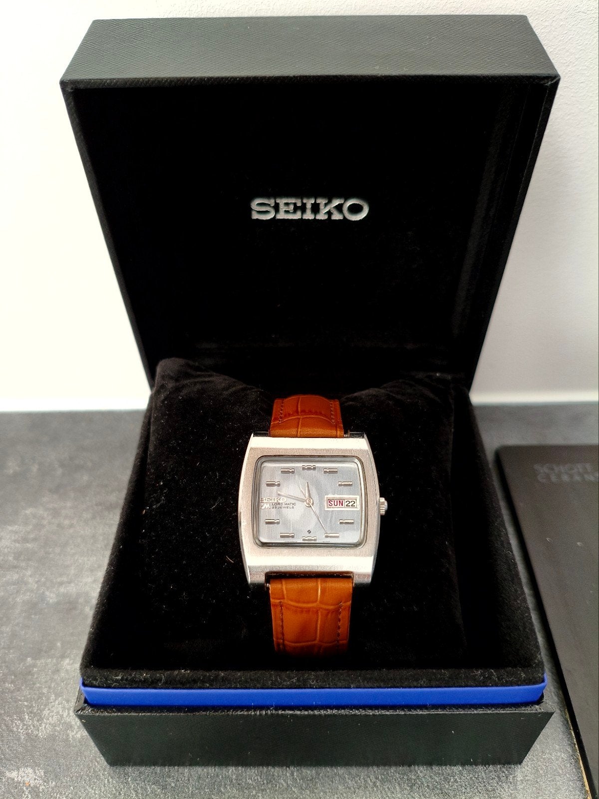 Zeldzame Vintage Seiko Lord Matic (LM) Automatic – Ref. 5606, Seiko, Staal, Met bandje, Polshorloge