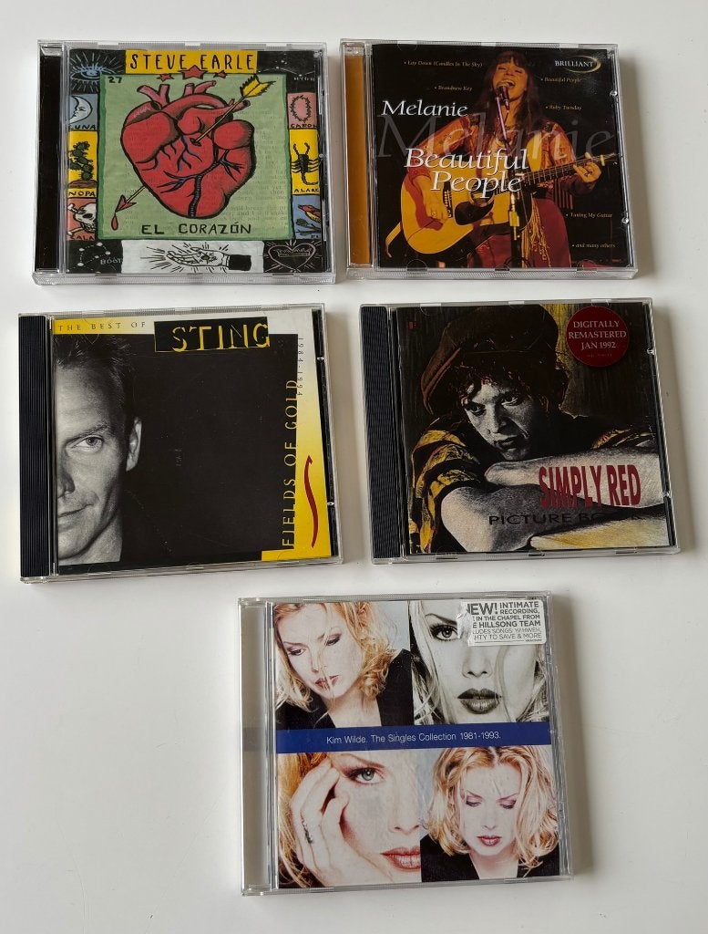Steve Earle, Melanie, Sting, Simply Red, Ophalen of Verzenden, Gebruikt, Pop, Album