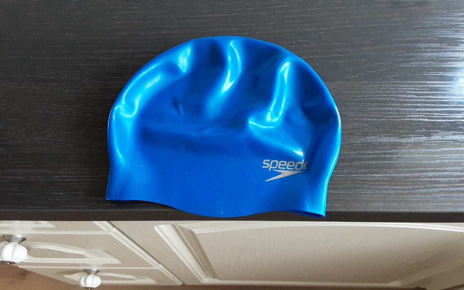 Blauwe Speedo Zwemmuts - Zo goed als nieuw, Ophalen of Verzenden