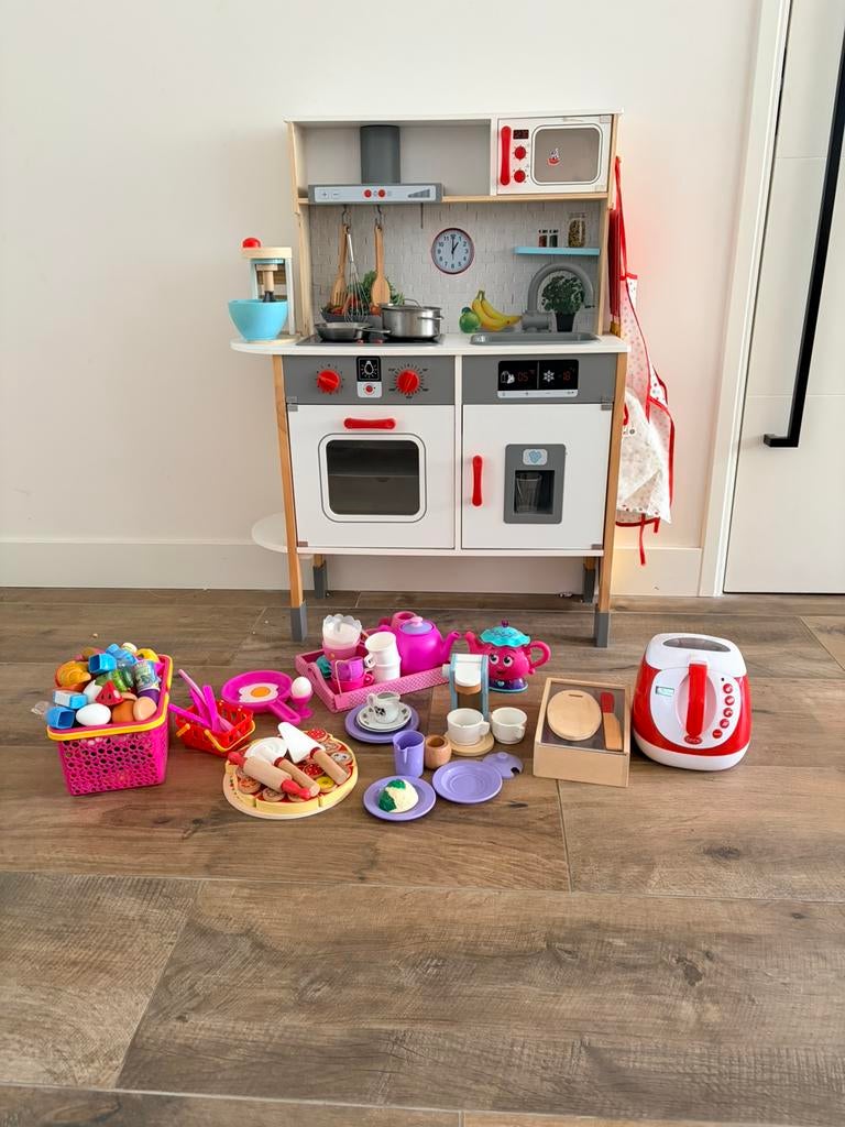 Playtive houten speelkeuken & héél veel extra’s!, Ophalen, Gebruikt, Hout, Speelkeuken