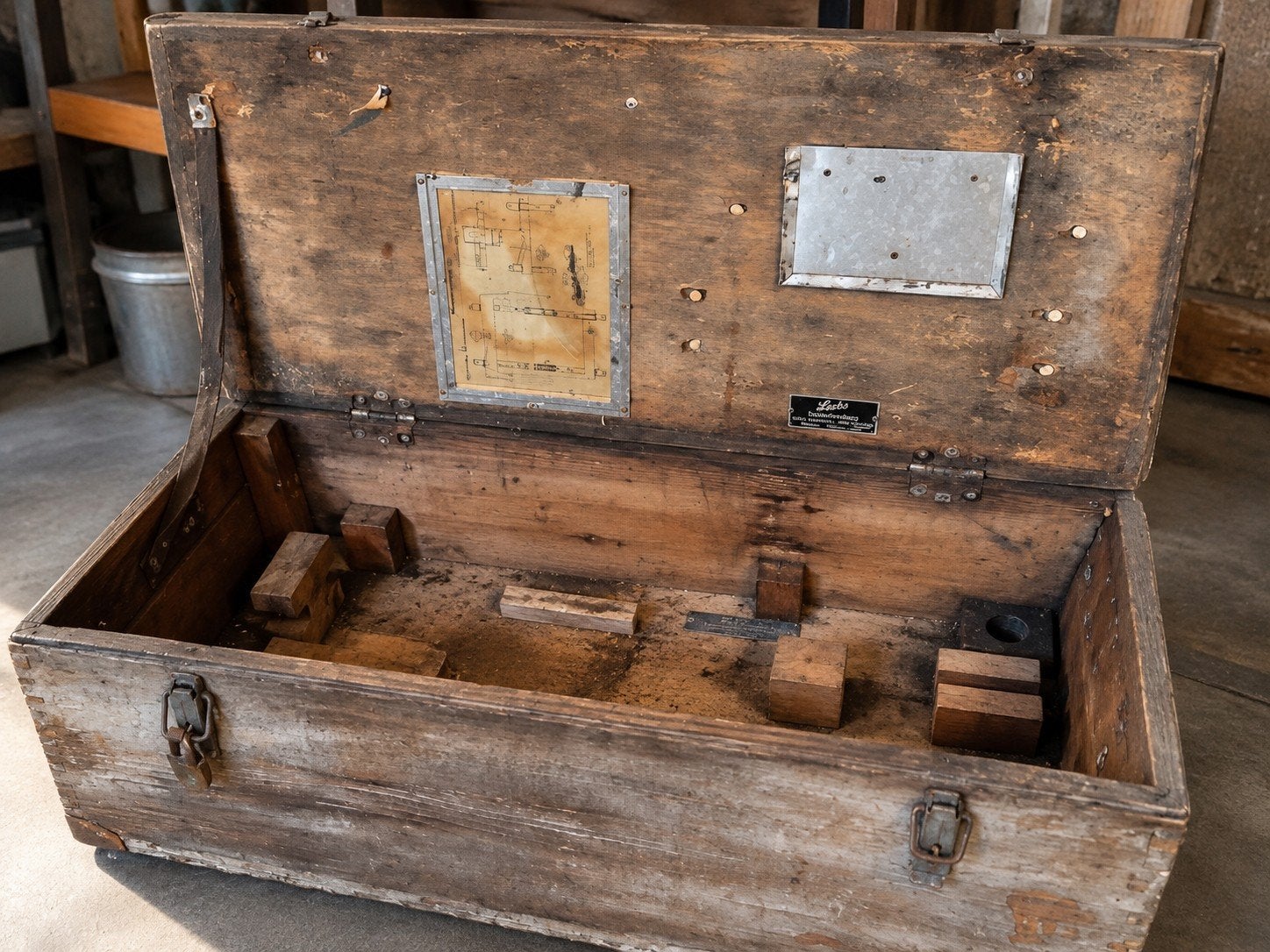 Originele vintage Lerbs gereedschapskist – industrieel, Antiek en Kunst, Ophalen