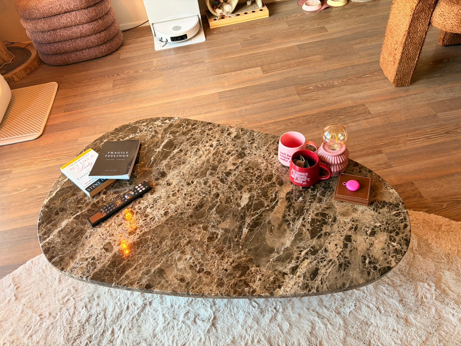 Eleonora Salontafel Bradley Marmer Bruin