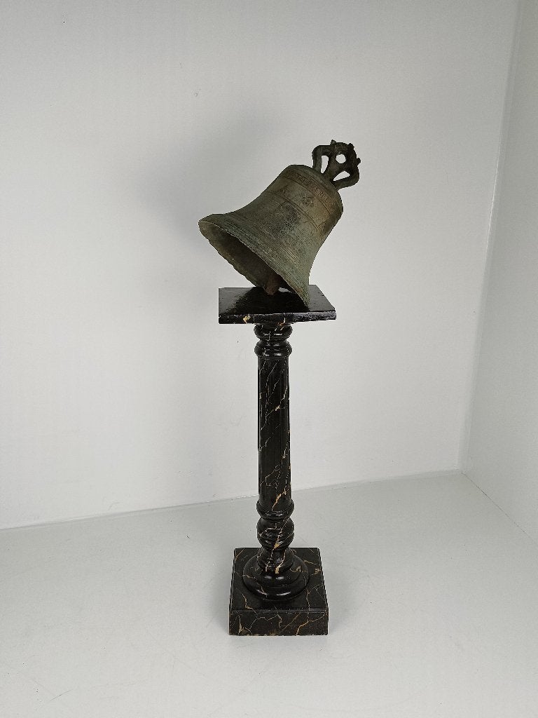Geweldige Antieke bronze Kerkbel Anno 1679, Ophalen of Verzenden, Brons