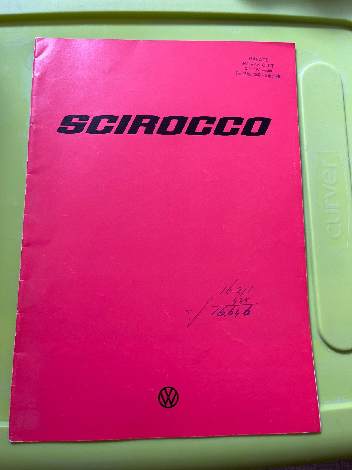 Volkswagen Scirocco brochure uit 1976 - Zeldzaam, Ophalen of Verzenden, Zo goed als nieuw, Volkswagen