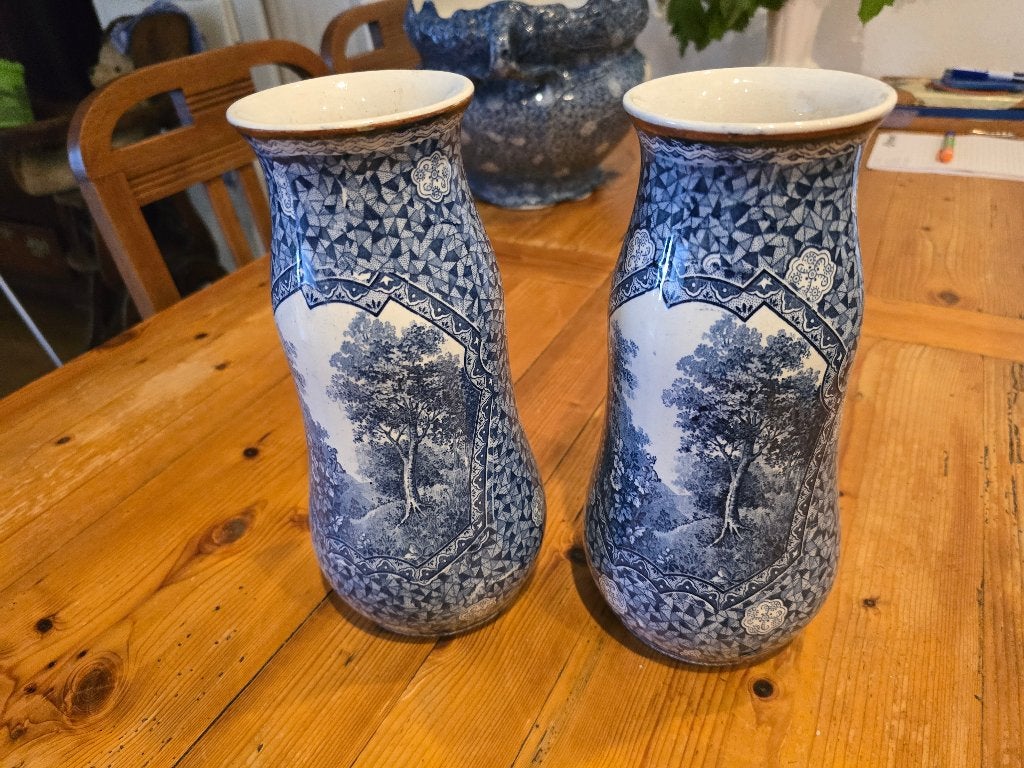 2 antieke vazen Villeroy en Boch., Antiek en Kunst, Ophalen