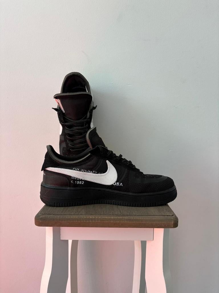 Nike Air Force 1 Low Off-White Style, Kleding | Heren, Schoenen, Ophalen of Verzenden, Zo goed als nieuw, Zwart