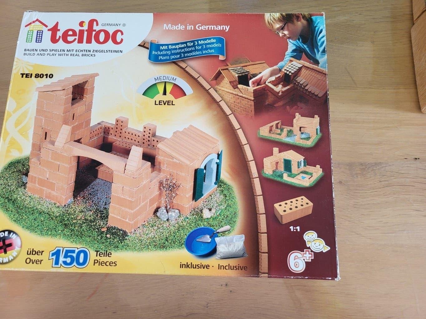 Teifoc Bouwset TEI 8010 - Bouwen met echte bakstenen, Ophalen of Verzenden, Gebruikt, Overige merken