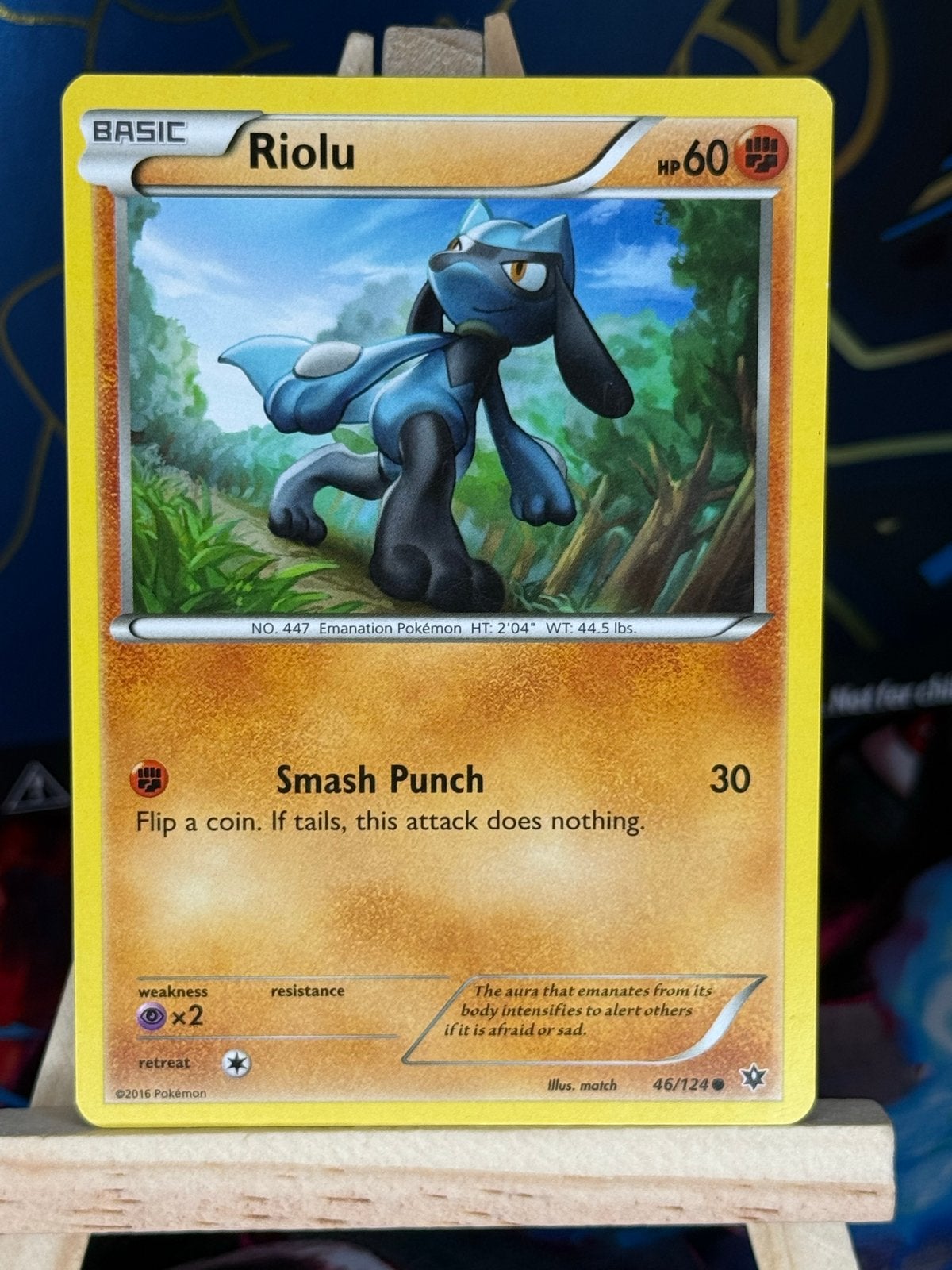 Riolu #46 | Pokemon Fates Collide, Ophalen of Verzenden, Zo goed als nieuw, Losse kaart