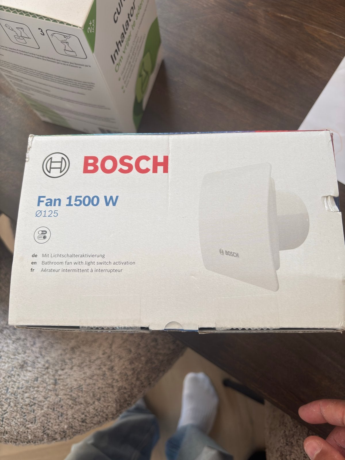 Bosch Ventilator 1500 W Ø125 - Badkamerventilator, Doe-het-zelf en Verbouw, Ophalen of Verzenden, Nieuw, Ventilator