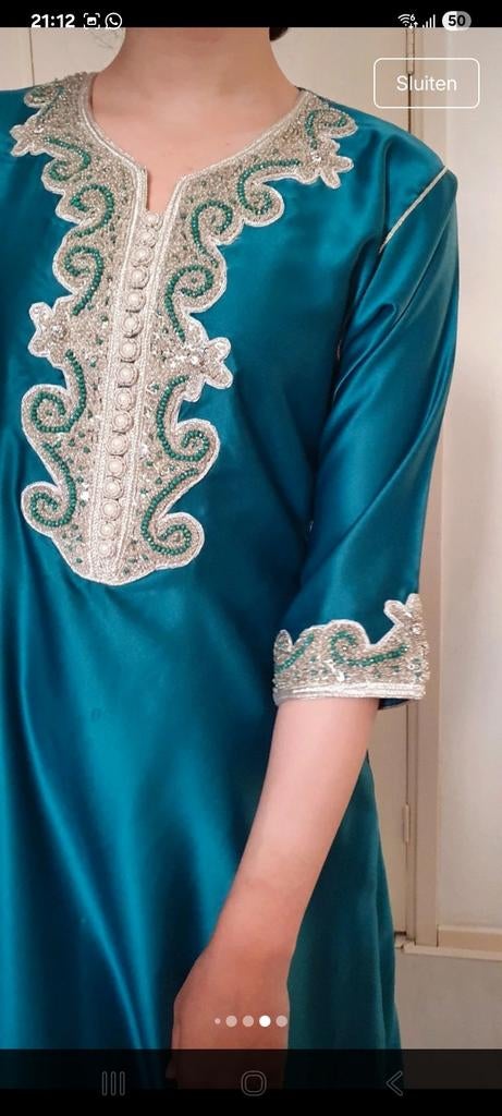 Marokkaanse kaftan, Maat 38/40 (M), Ophalen of Verzenden, Zo goed als nieuw, Onder de knie