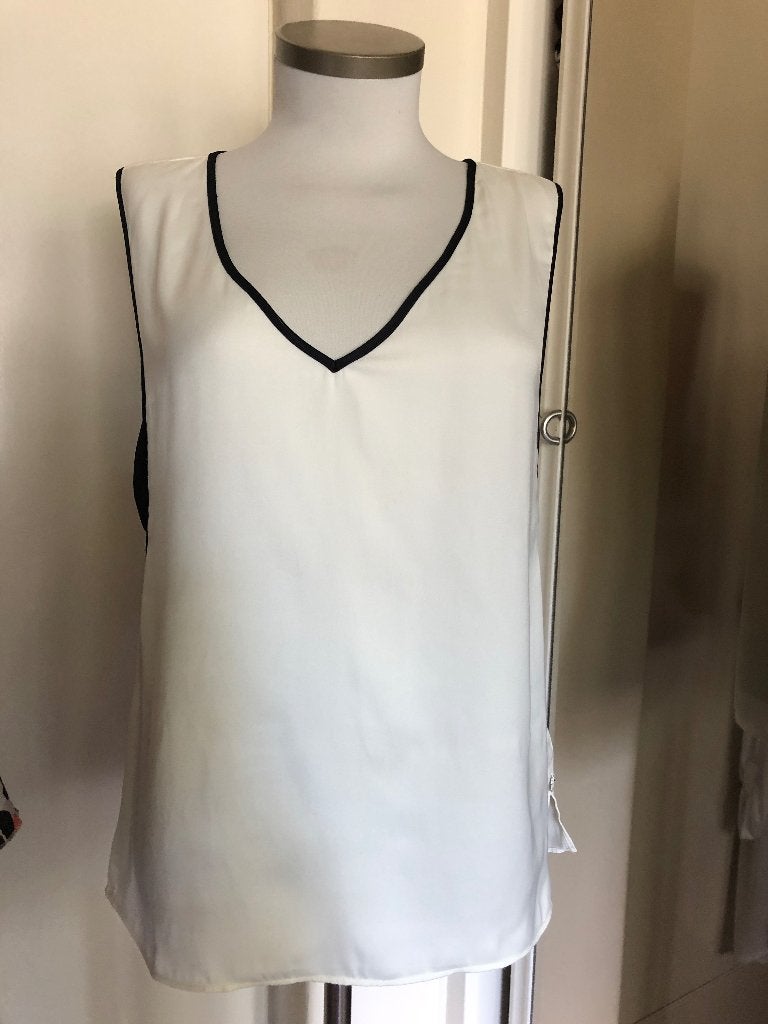zomertop  Scotch & Soda M creme/zwart, Maat 38/40 (M), Zwart, Scotch & Soda, Ophalen of Verzenden