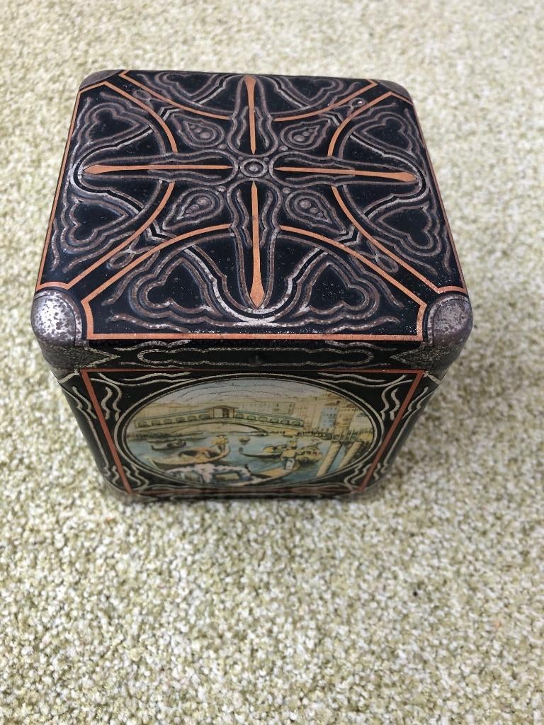 blik, Van Houten Cacao, vintage, Verzamelen, Blikken, Ophalen of Verzenden, Gebruikt, Overige, Overige merken