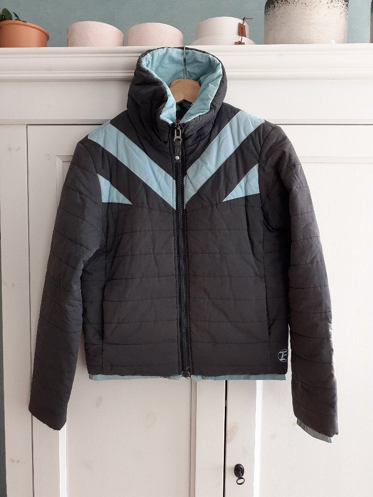 Blauwe winterjas, maat S / 36, Kleding | Dames, Blauw, Forecast, Ophalen of Verzenden, Maat 36 (S)
