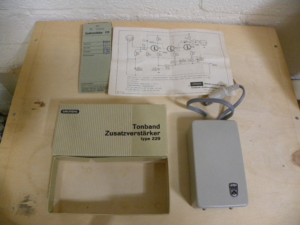 Grundig Type 229 Tussenversterker voor bandrecorder, Ophalen of Verzenden, Bandrecorder