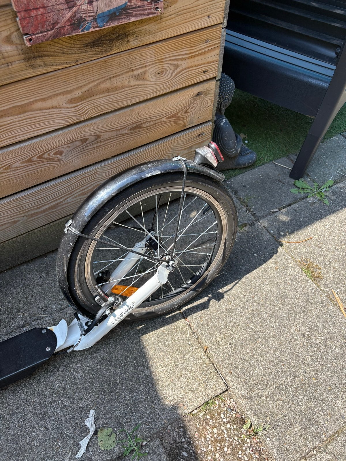 FootFighter Kickbike Step - Wit/Zwart, Fietsen en Brommers, Steps, Ophalen, Gebruikt, Kickbike