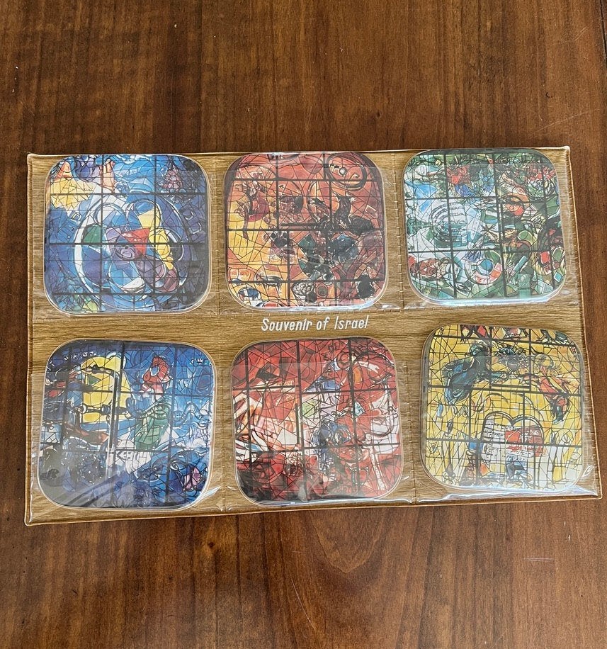 Zes onderzetters, Ophalen of Verzenden, Glas