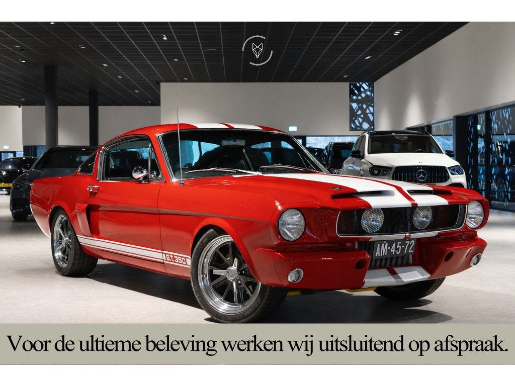 Ford 1965 Ford Mustang Shelby GT350 Frame-Off Restomod Tribu, Lederen bekleding, Zwart, 4 stoelen, Bedrijf