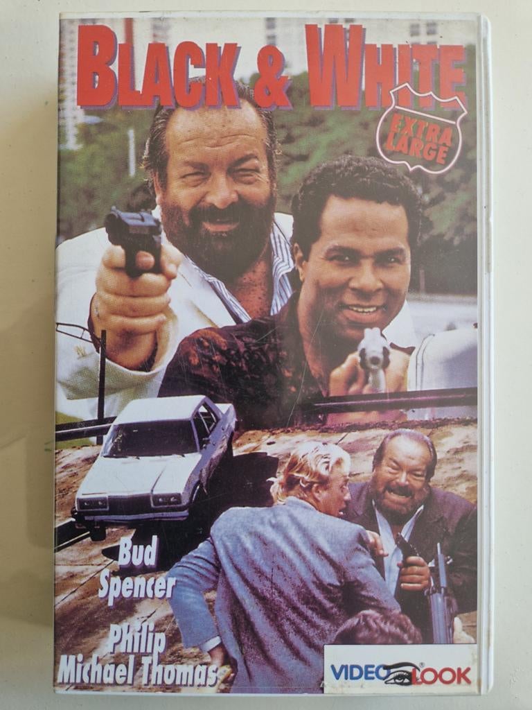 BLACK & WHITE [VHS] Actie / Bud Spencer, Vanaf 16 jaar, Verzenden, Gebruikt, Actie en Avontuur