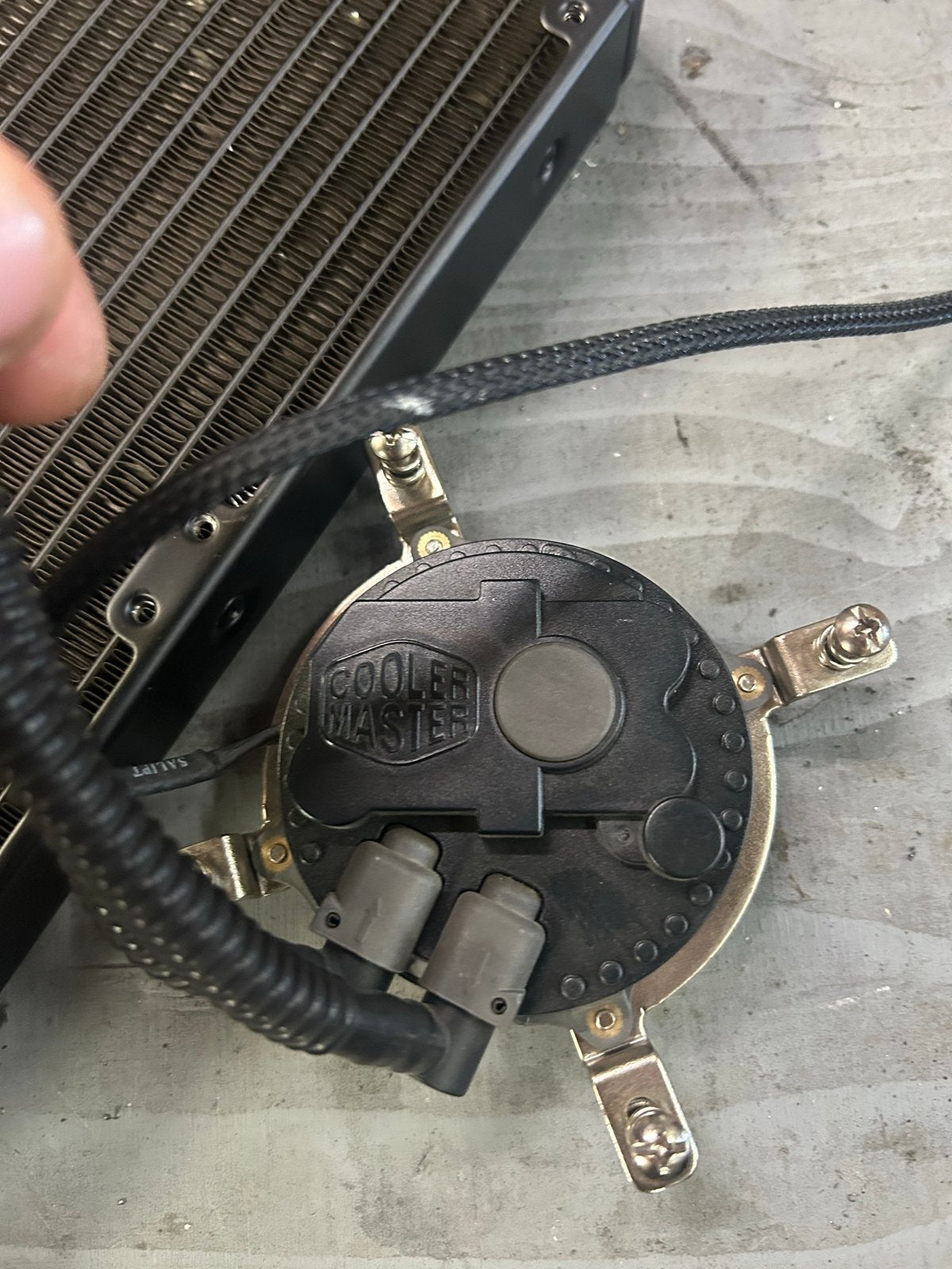 Cooler Master Waterkoeling voor Intel CPU's, Ophalen of Verzenden, Gebruikt, Waterkoeling