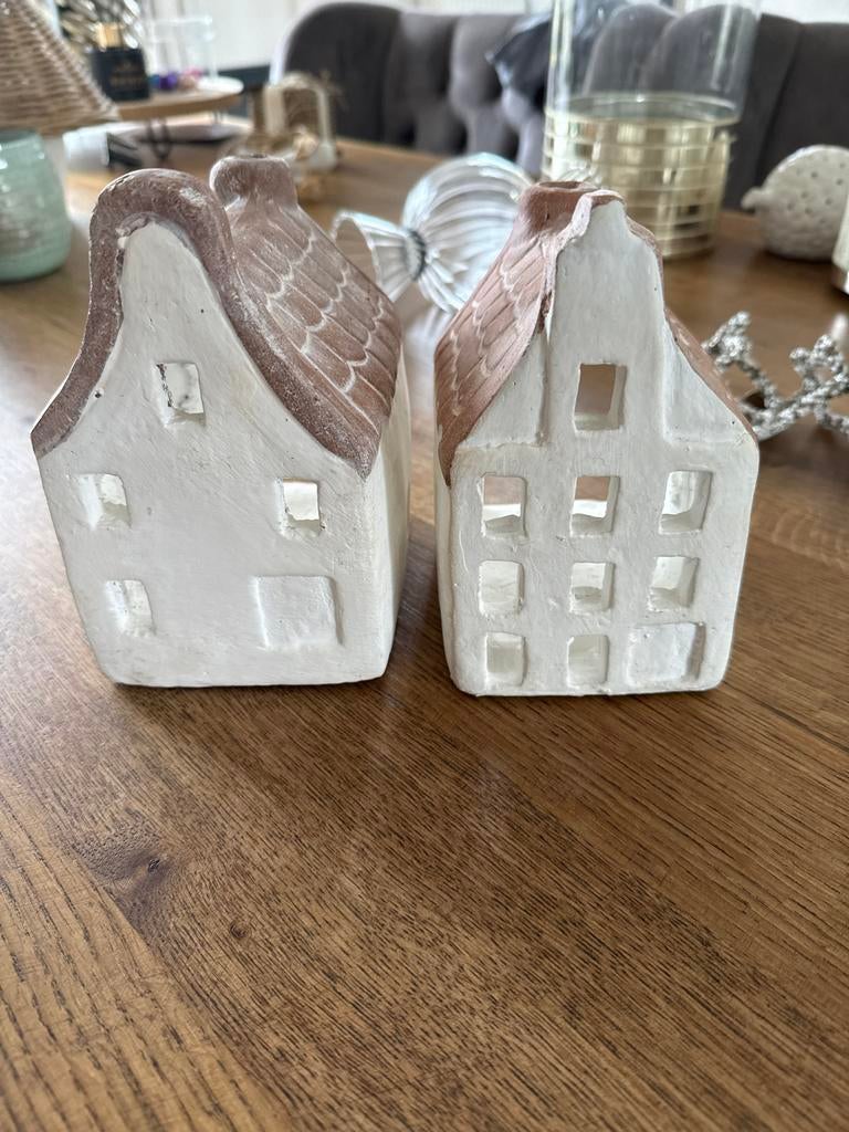 Riviera Maison huisjes 2 stuks, Huis en Inrichting, Gebruikt, Ophalen of Verzenden, Landelijk, Wit