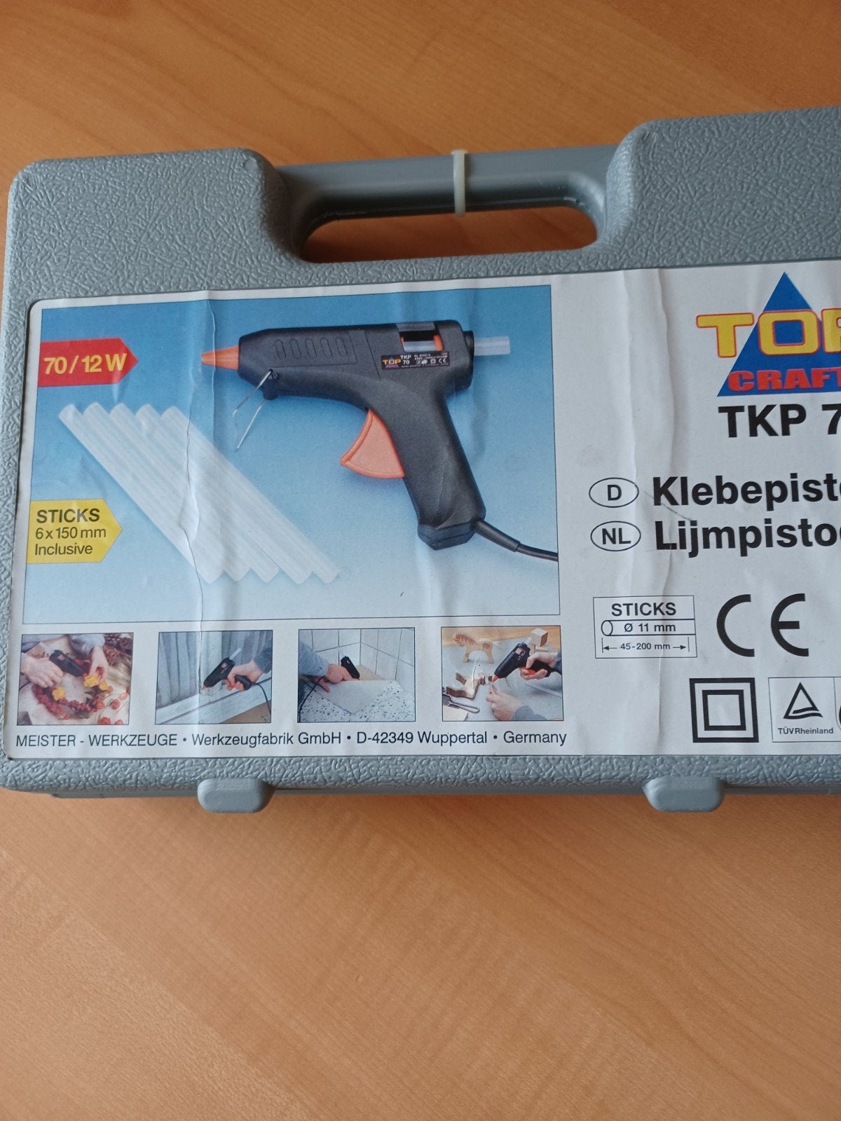 Top Craft TKP 70/12W Lijmpistool met lijmsticks, Doe-het-zelf en Verbouw, Ophalen of Verzenden, Gebruikt, Overige typen, Overige merken